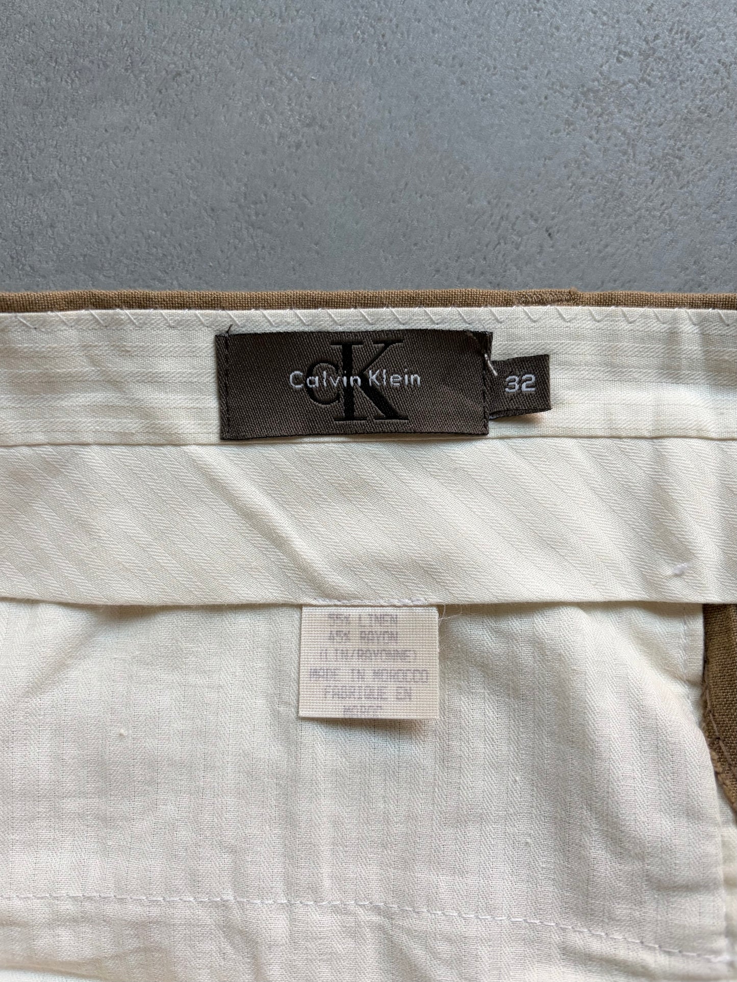 90's Calvin Klein linen slacks