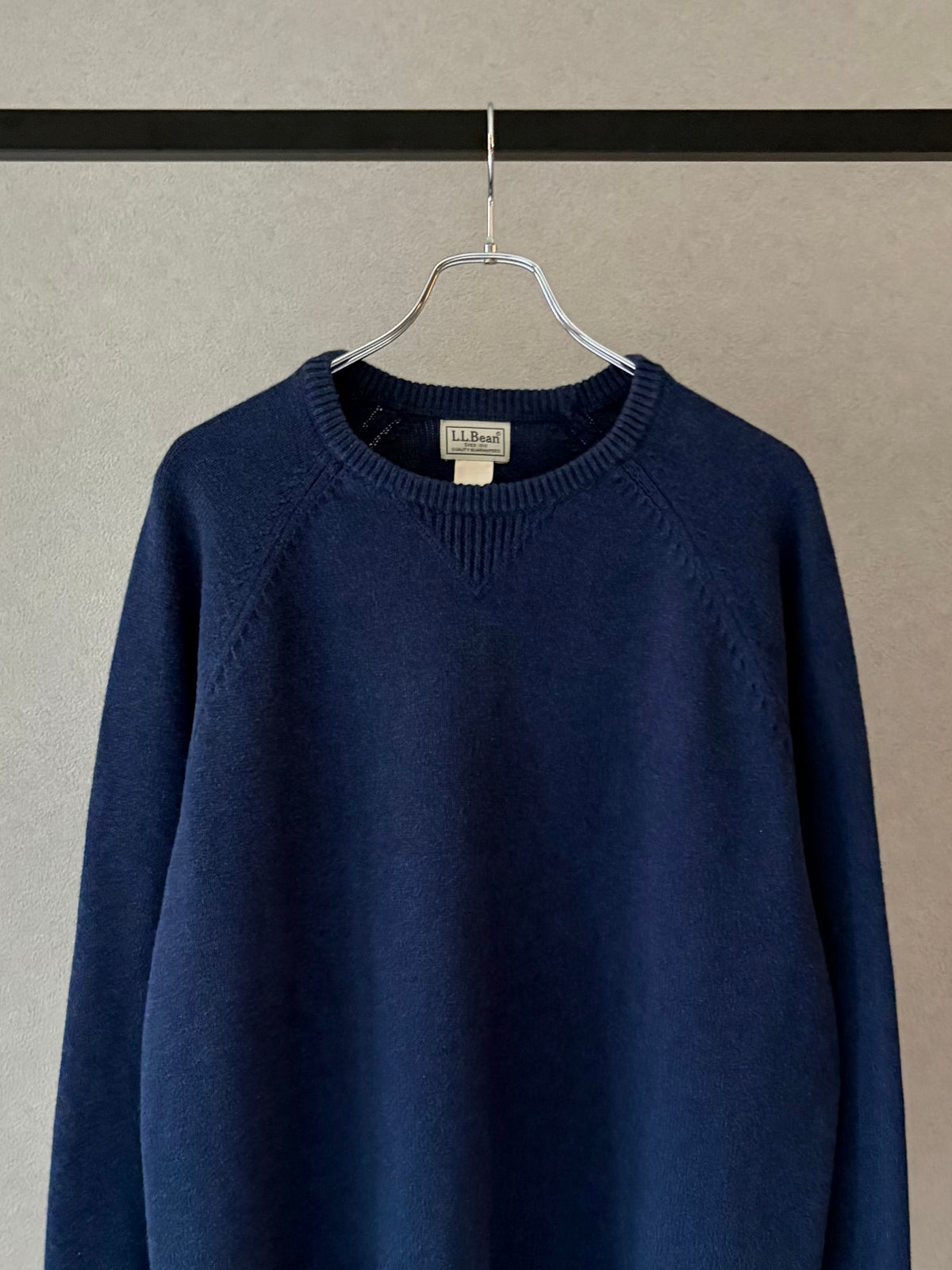 00's L.L.Bean cashmere blend cotton knit sweater