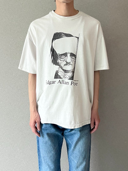 90's Edgar Allan printed t-shirt “Made in USA”