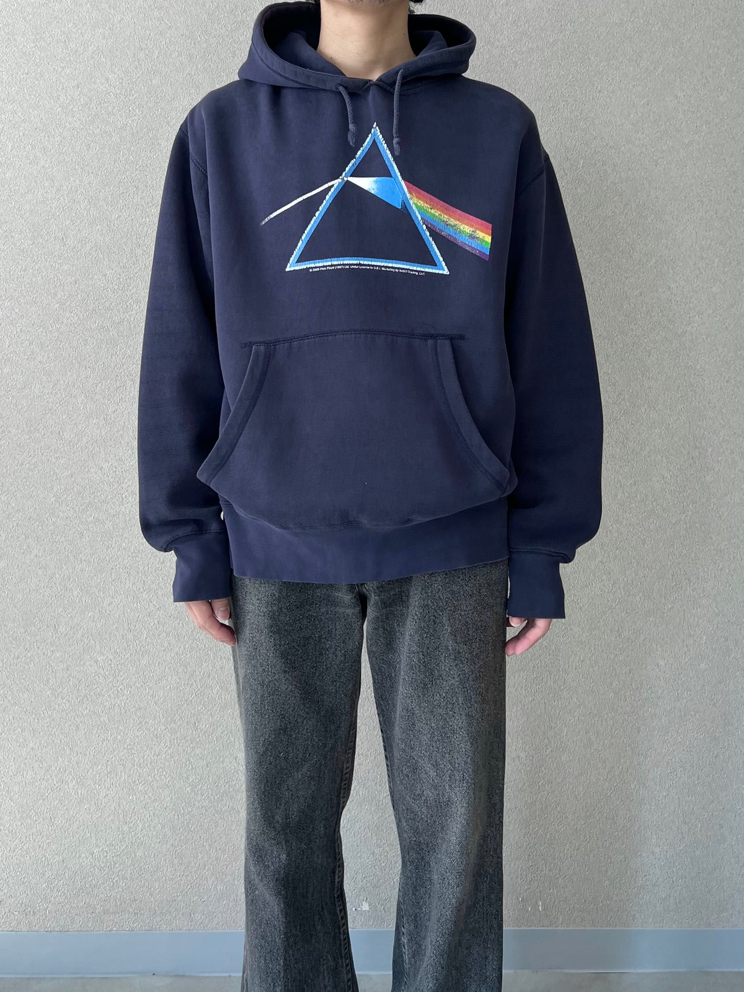 00's PINK FLOYD printed sweat hoodie