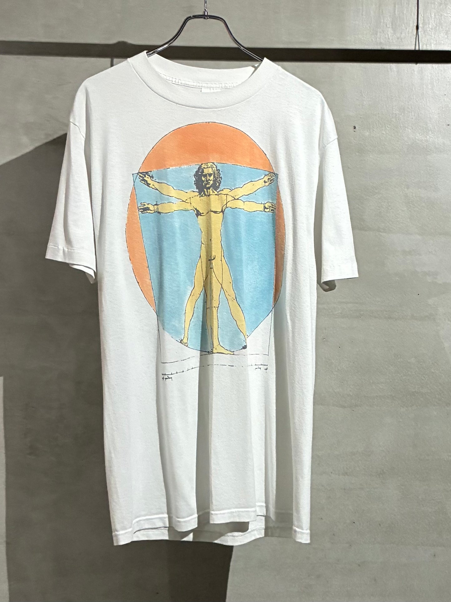 80's〜 Leonardo da Vinci art t-shirt