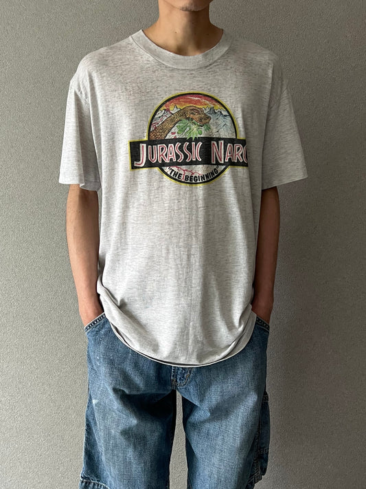 90's JURASSIC NARC printed t-shirt