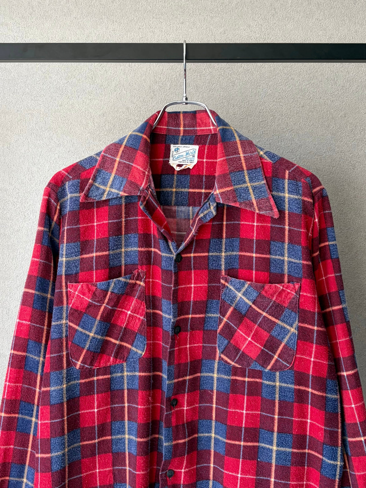 70's Custom Shirts printed flannel shirt
