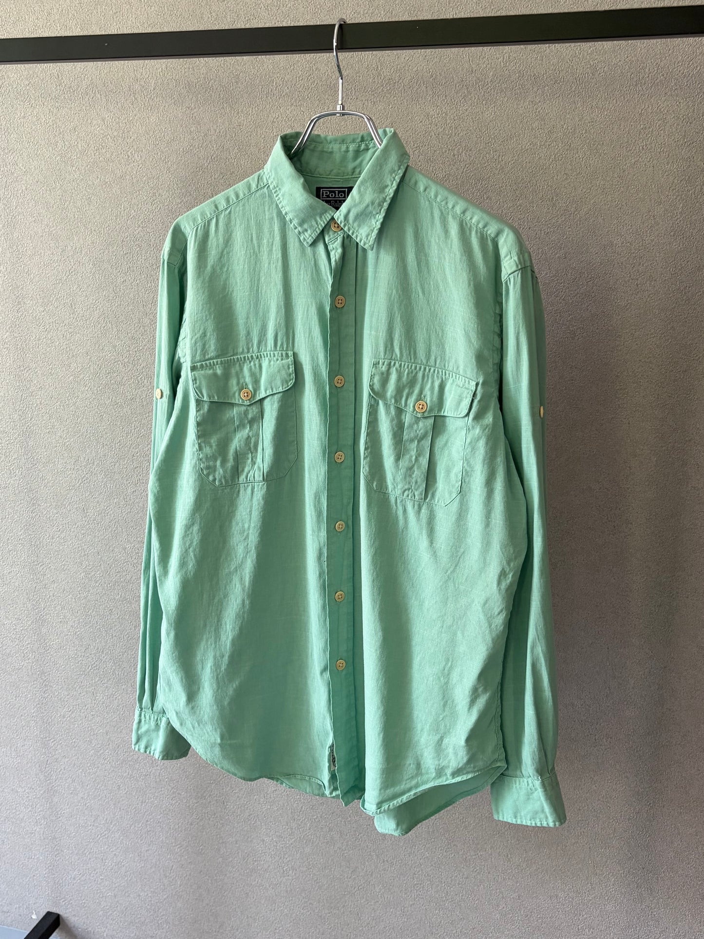 90's Polo Ralph Lauren linen safari shirt