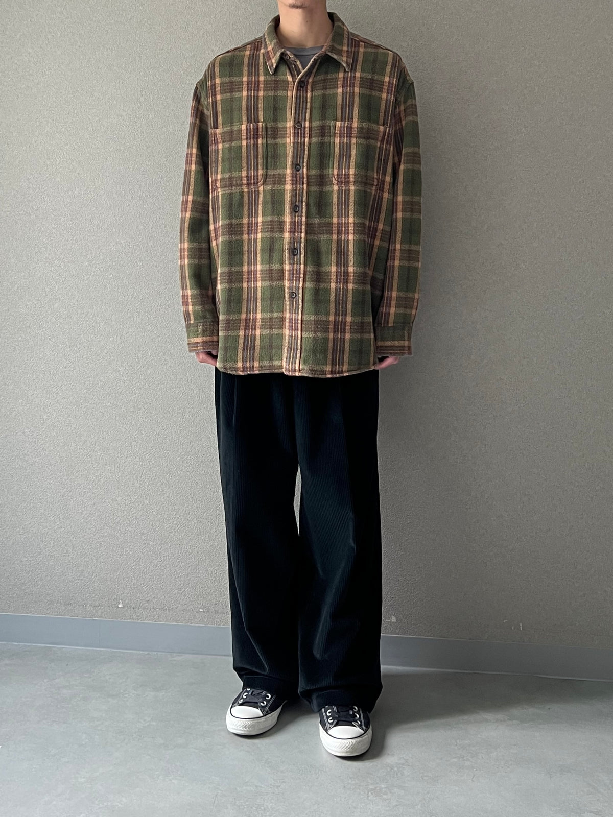 00's ST.JOHN'S BAY flannel shirt