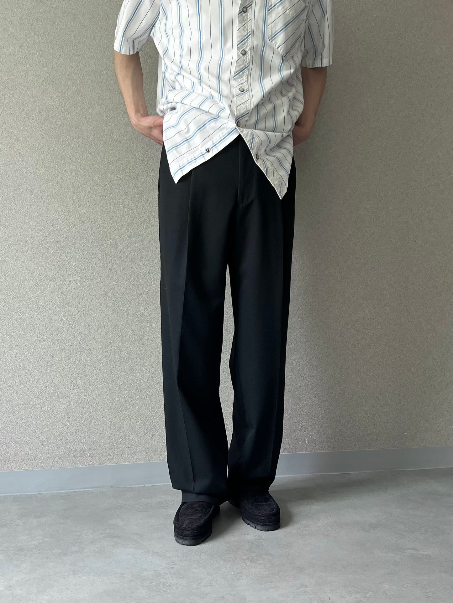 00's PRONT-UOMO wool slacks