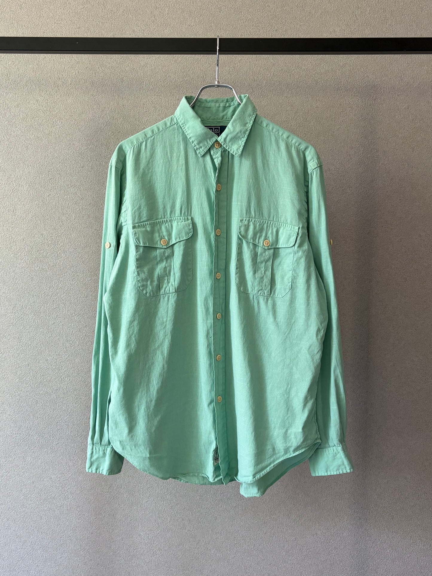 90's Polo Ralph Lauren linen safari shirt
