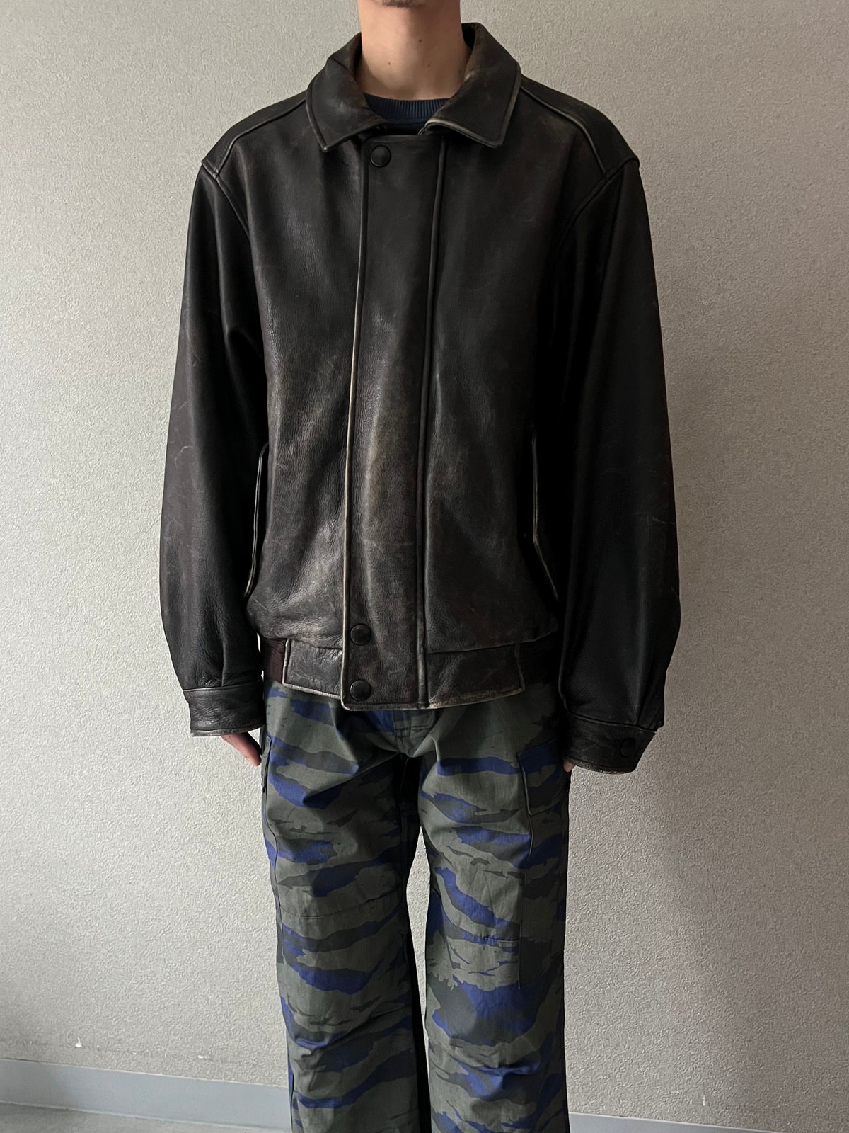 00's Eddie Bauer leather jacket