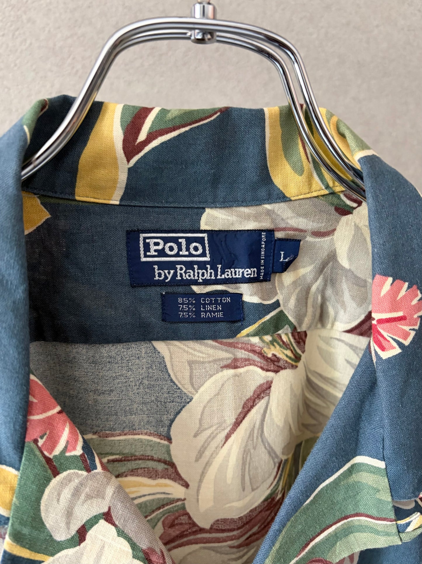 80's〜 Polo Ralph Lauren open collar shirt