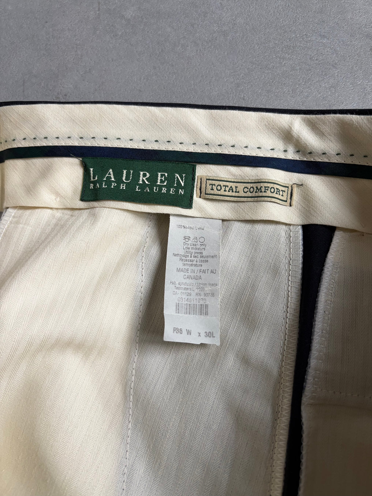 90's LAUREN RALPH LAUREN wool slacks “Made in CANADA”