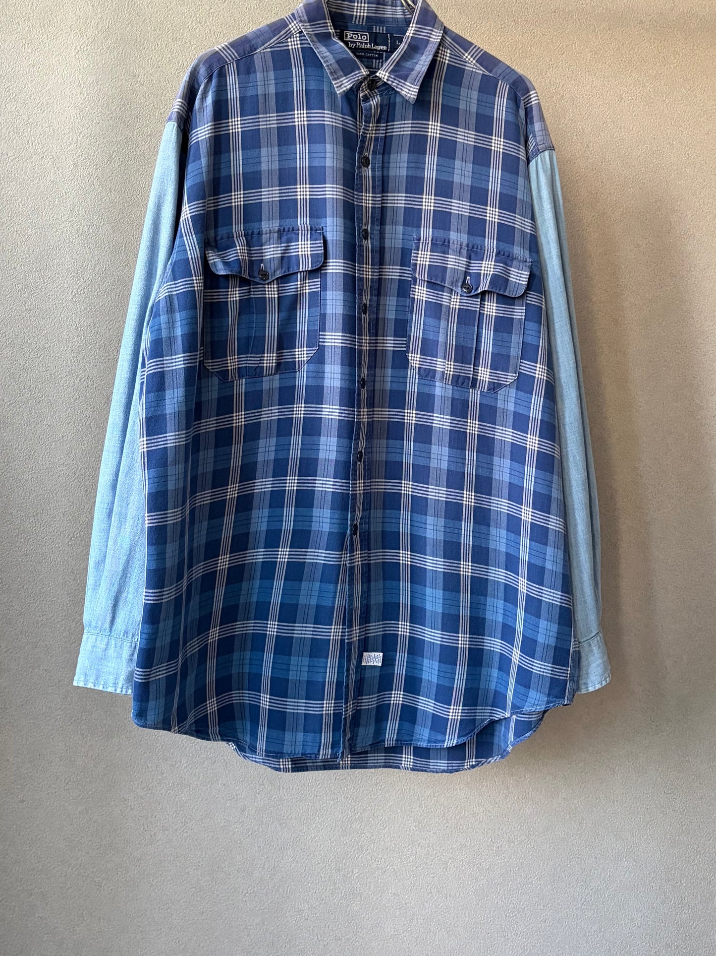 80's〜 Polo Ralph Lauren chambray switching safari shirt