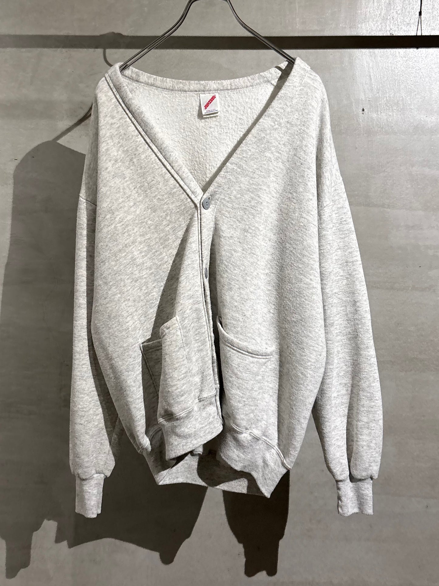 90's JERZEES sweat cardigan “Made in USA”