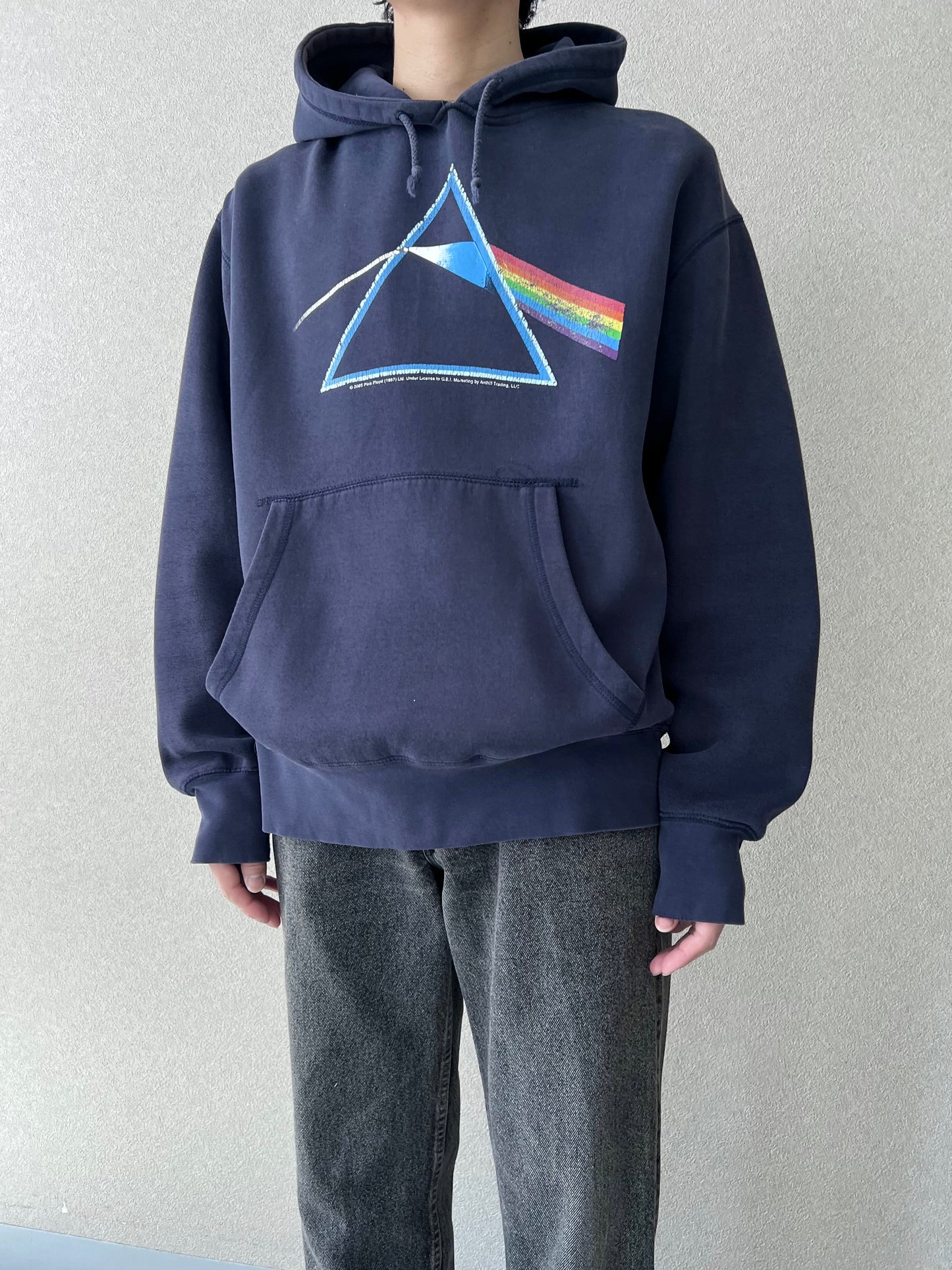 00's PINK FLOYD printed sweat hoodie