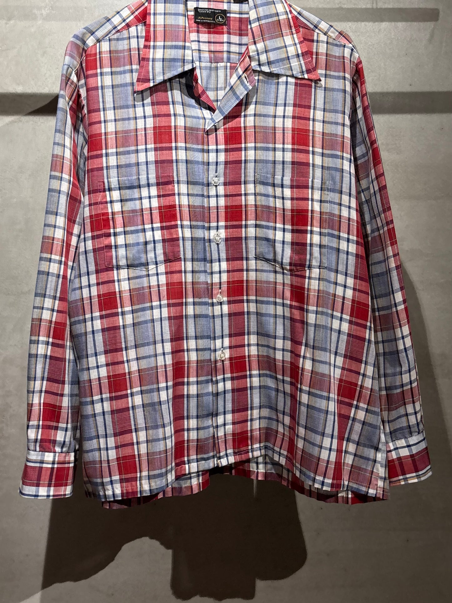 70's JC.Penny open collar shirt