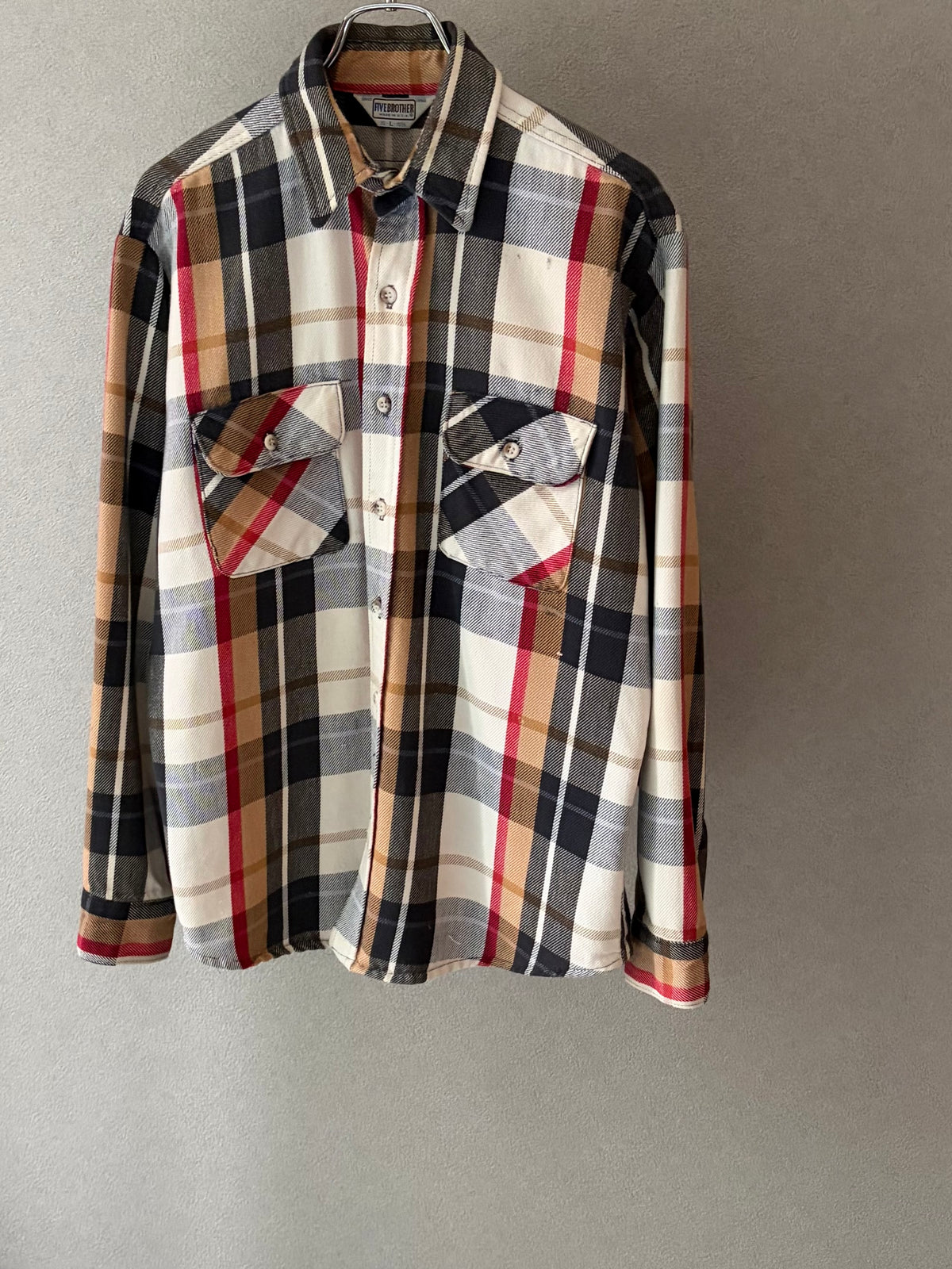 80's FIVE BROTHER flannel shirt “Made in USA”