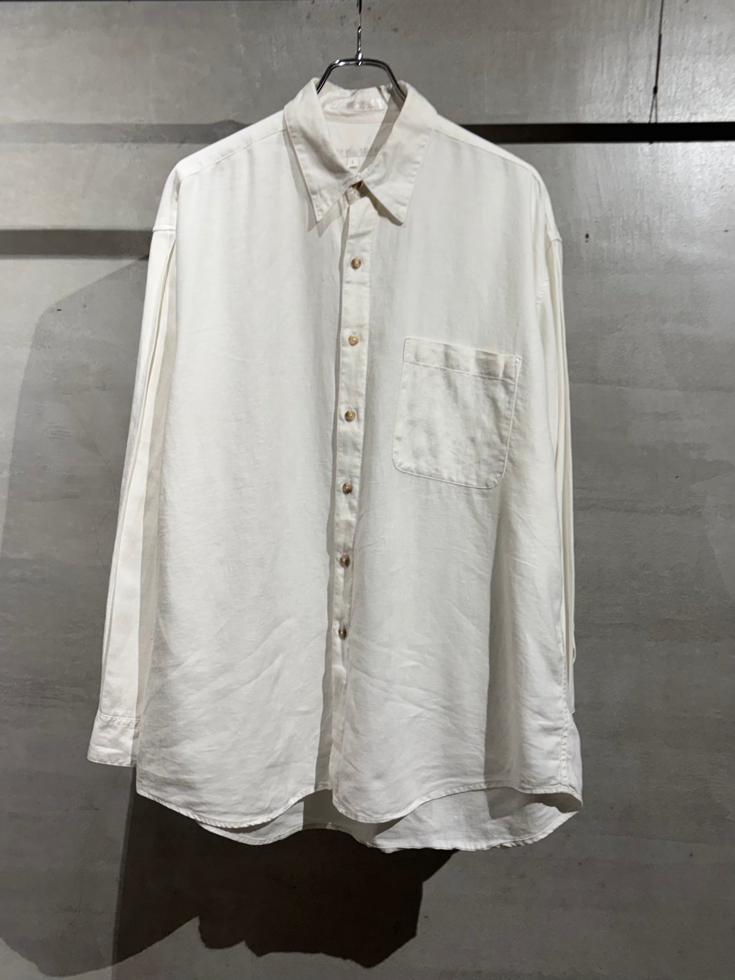 90's PERRY ELLIS linen shirt