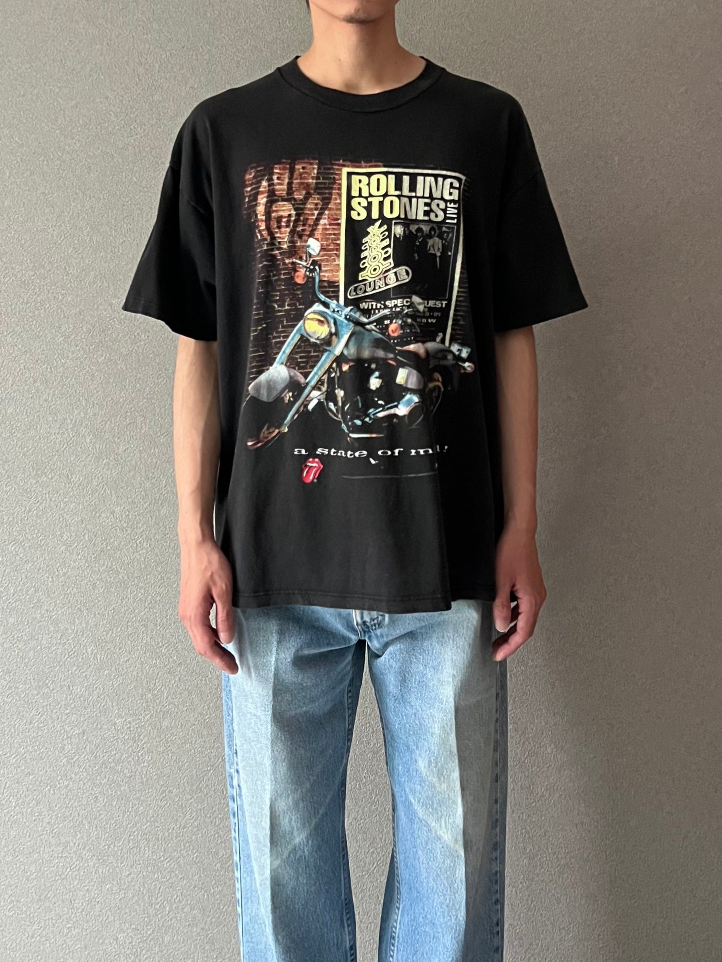 90's The Rolling Stones × Harley-Davidson t-shirt "Made in USA"