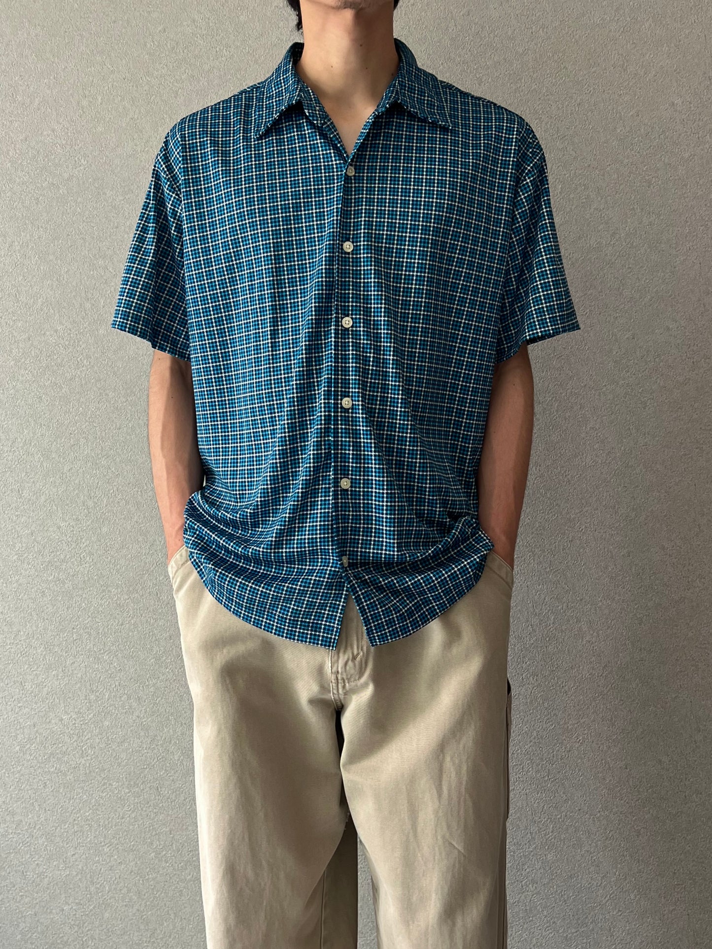90's〜 GAP S/S polyester shirt
