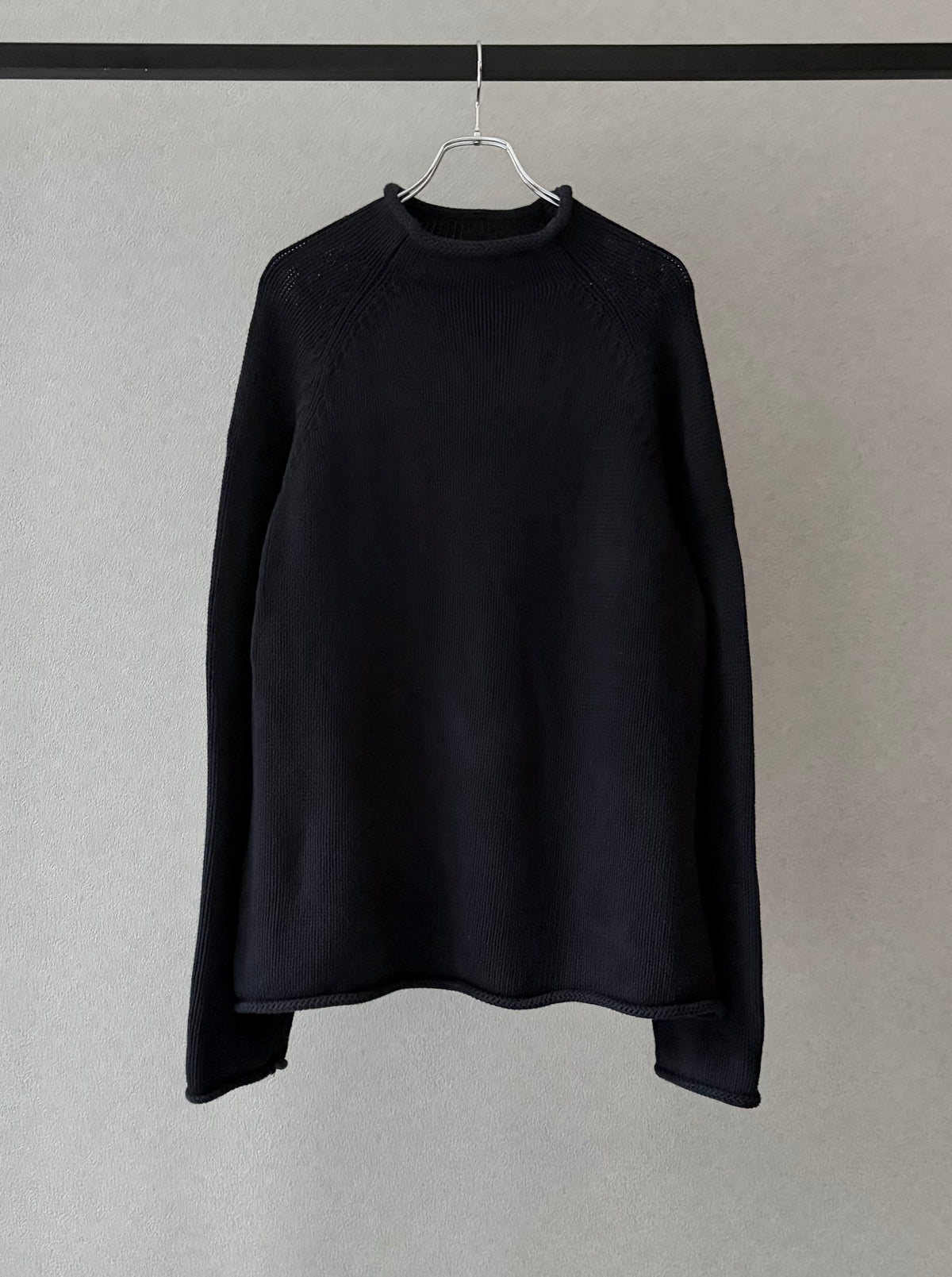 00's J.CREW roll neck cotton knit sweater