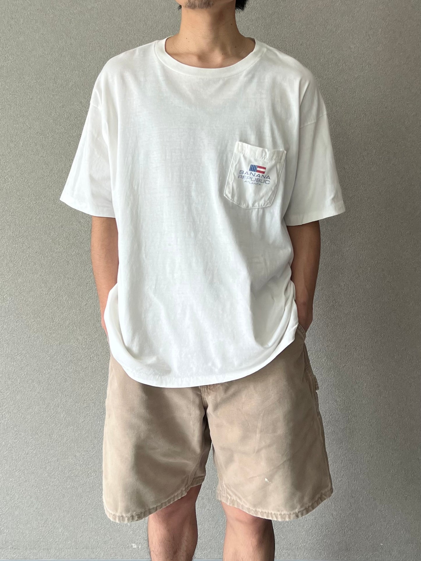 90's BANANA REPUBLIC printed t-shirt "Made in USA"