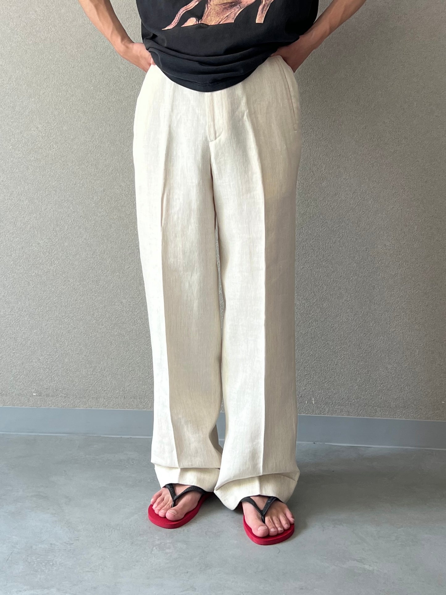 90's zanella linen slacks “Made in ITALY”