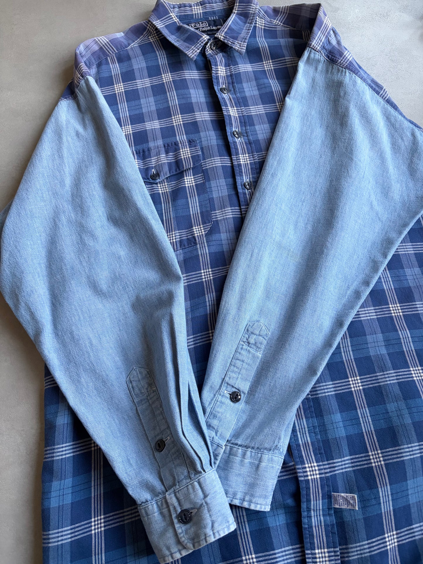 80's〜 Polo Ralph Lauren chambray switching safari shirt