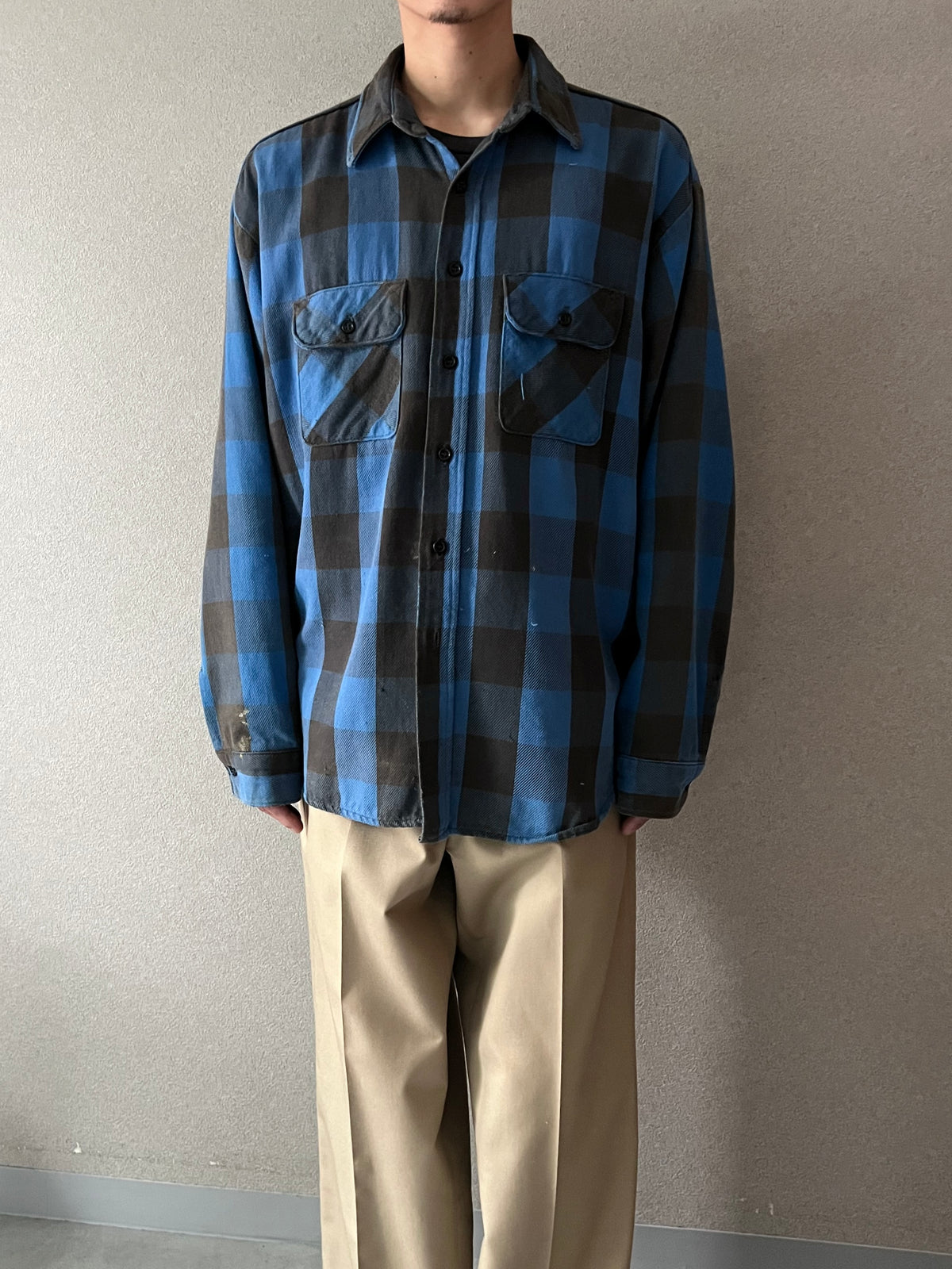 80's FIVE BROTHER flannel shirt “Made in USA”