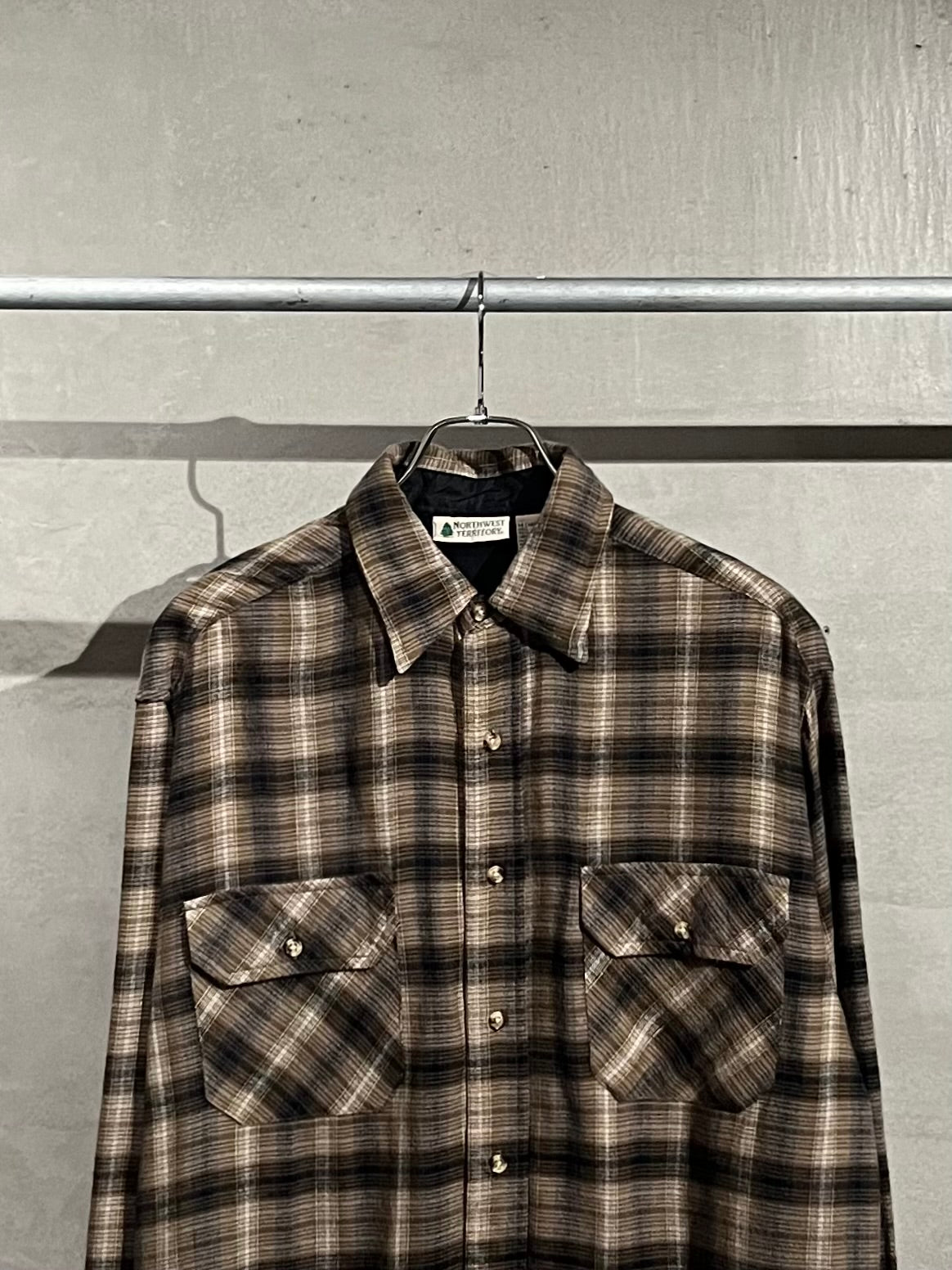 80's NORTHWEST TERRITORY acrylic flannel shirt