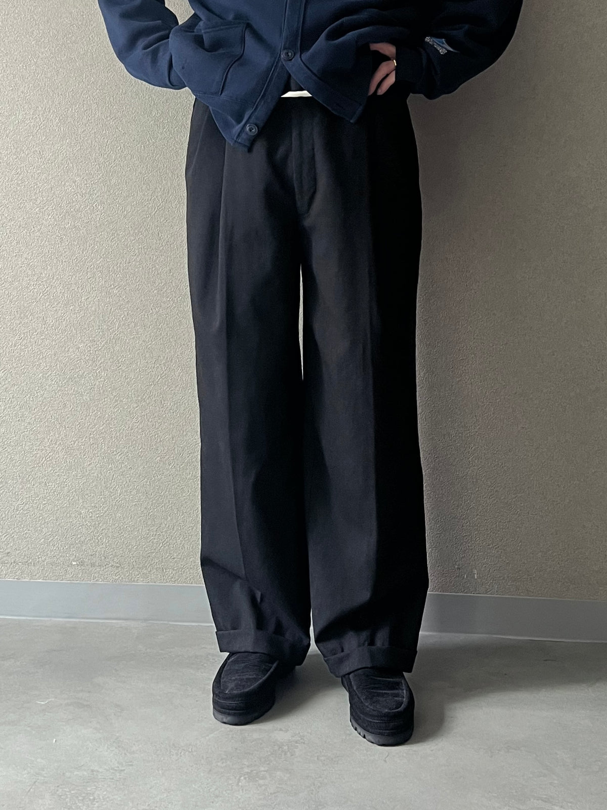 80's PIERRE BALMAIN wool slacks