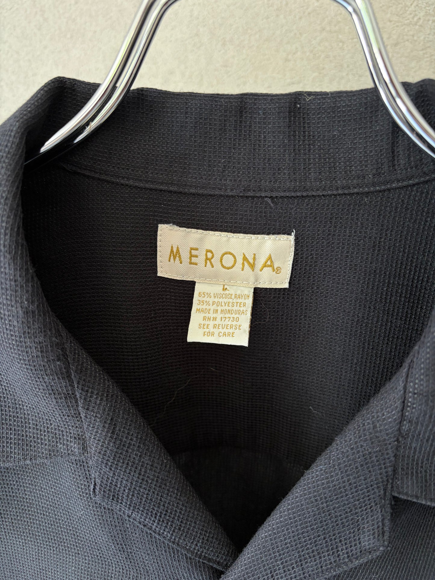 00's MERONA open collar shirt