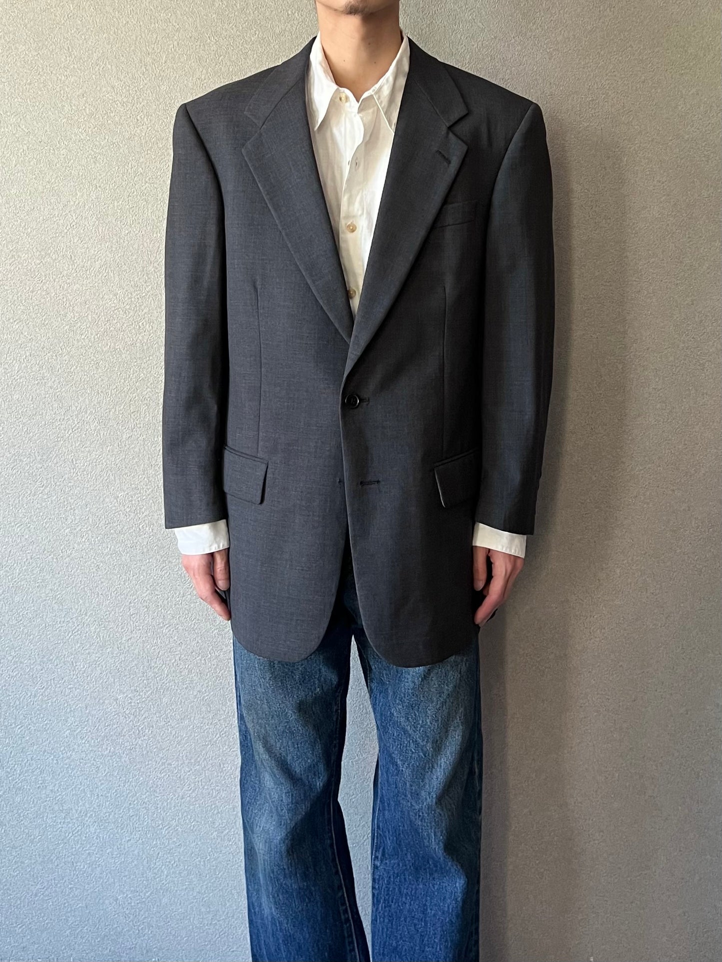 80's Burberrys' wool tailored jacket "Made in USA"