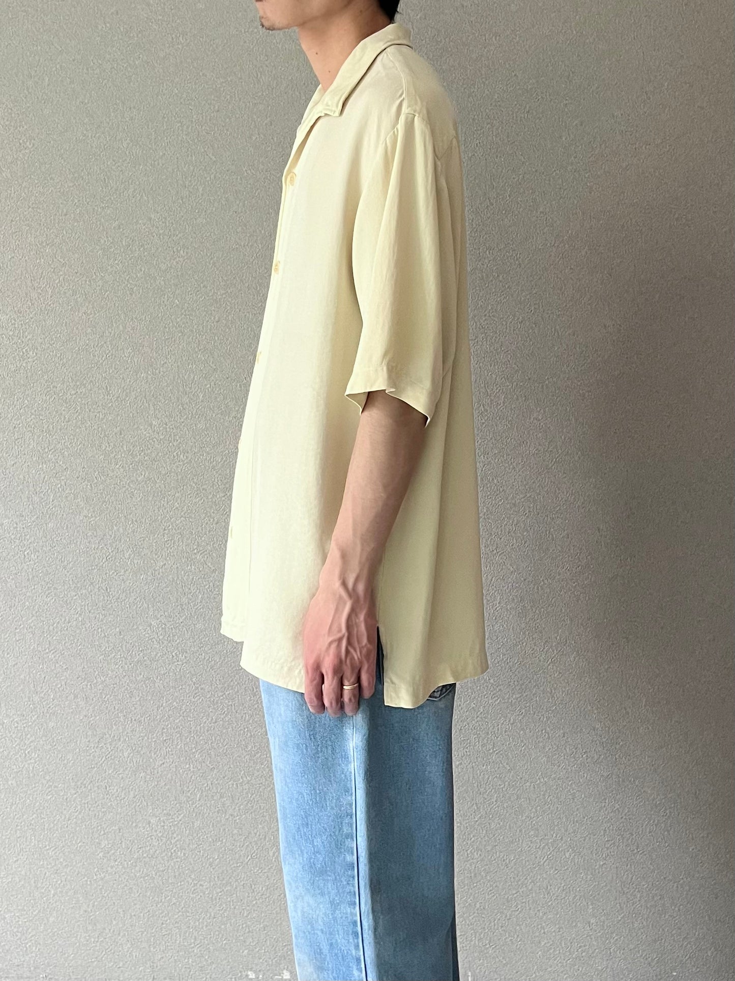 90's Nat Nast open collar silk shirt