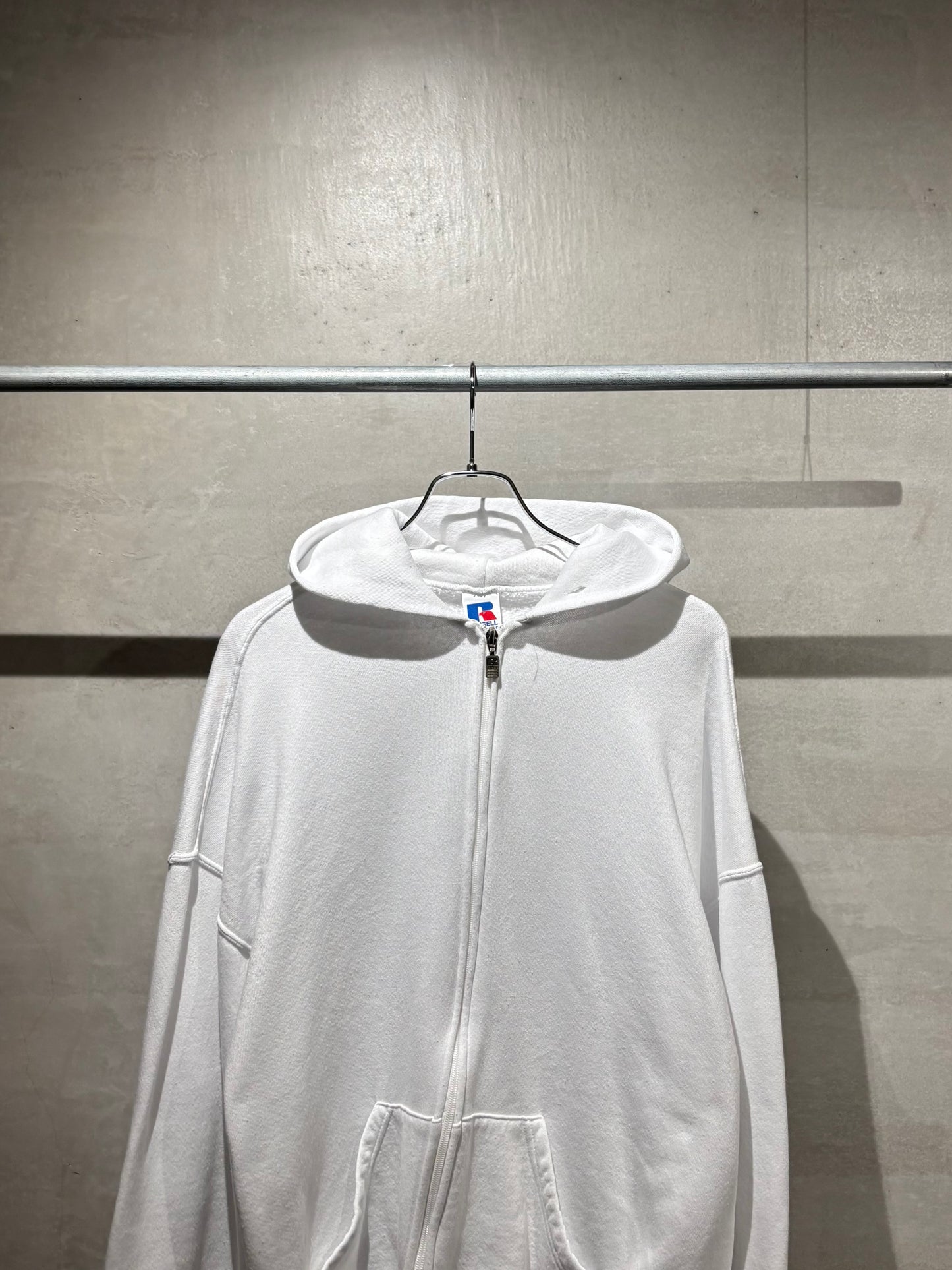 90's RUSSELL zip up sweat hoodie