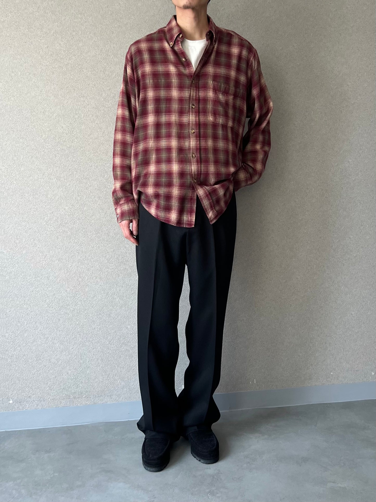 00's JOHN ASHFORD flannel shirt