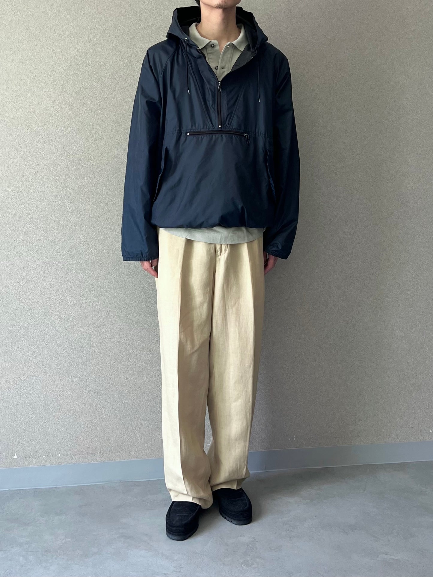 00's Polo Ralph Lauren linen × silk slacks