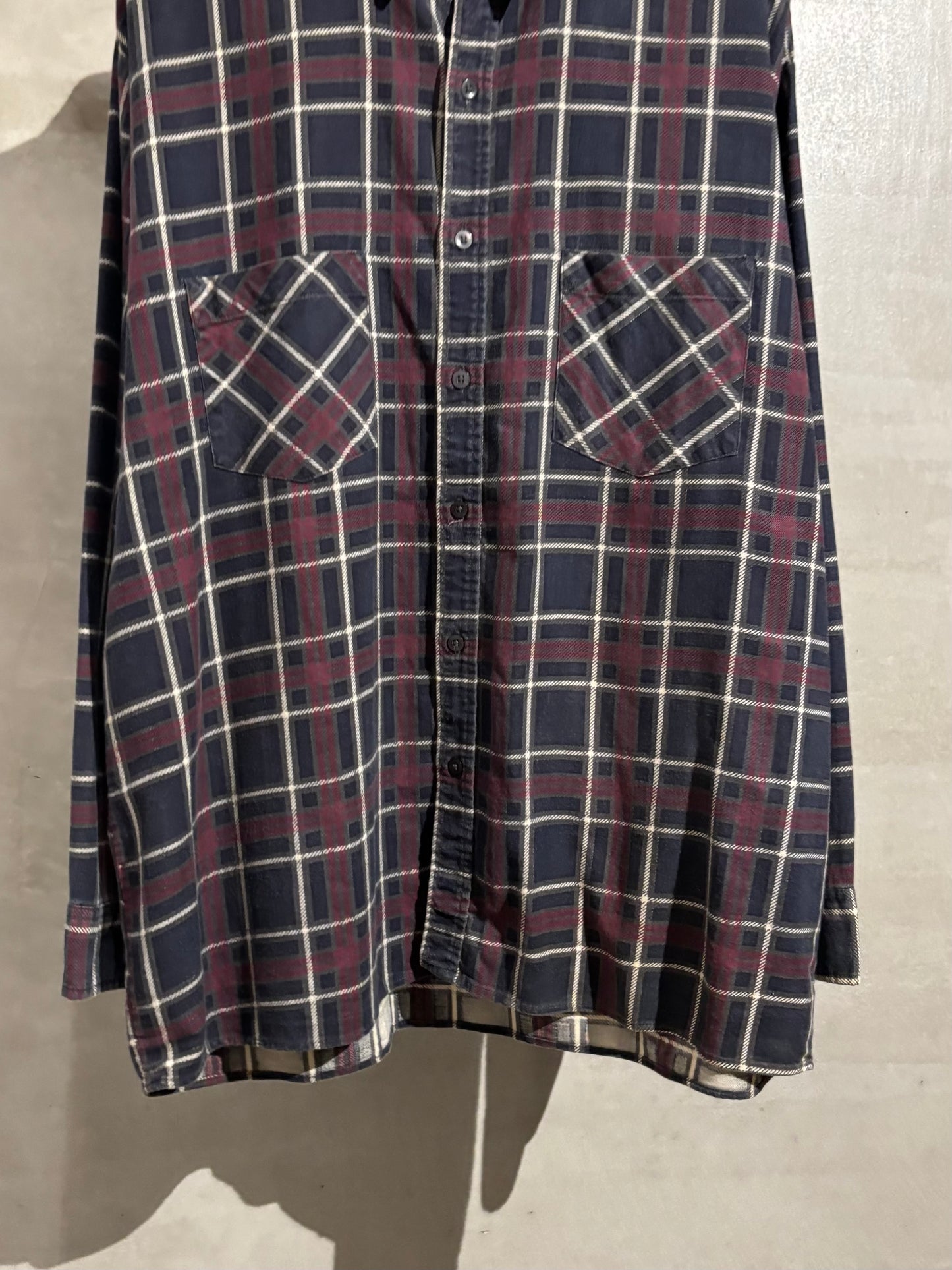 90's SAUGATUCK printed flannel shirt