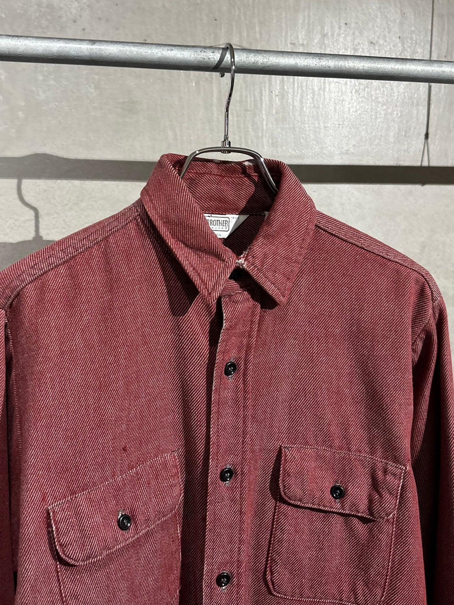 80's FIVE BROTERS flannel shirt "Made in USA"