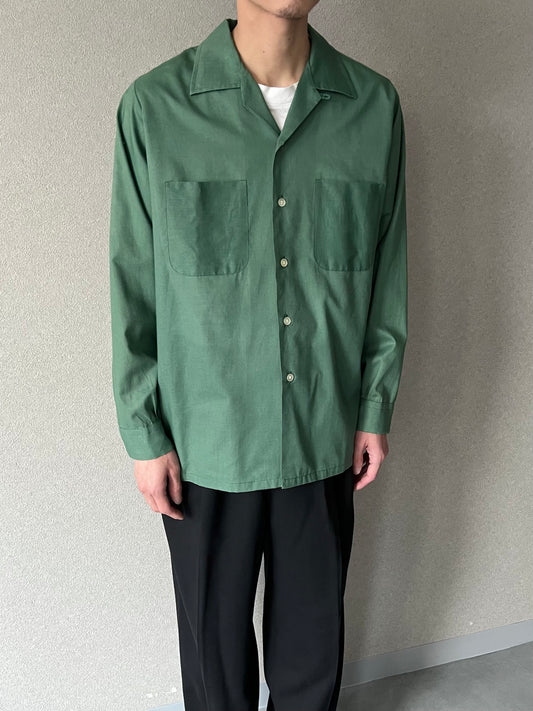 60's Donegal vintage open collar shirt