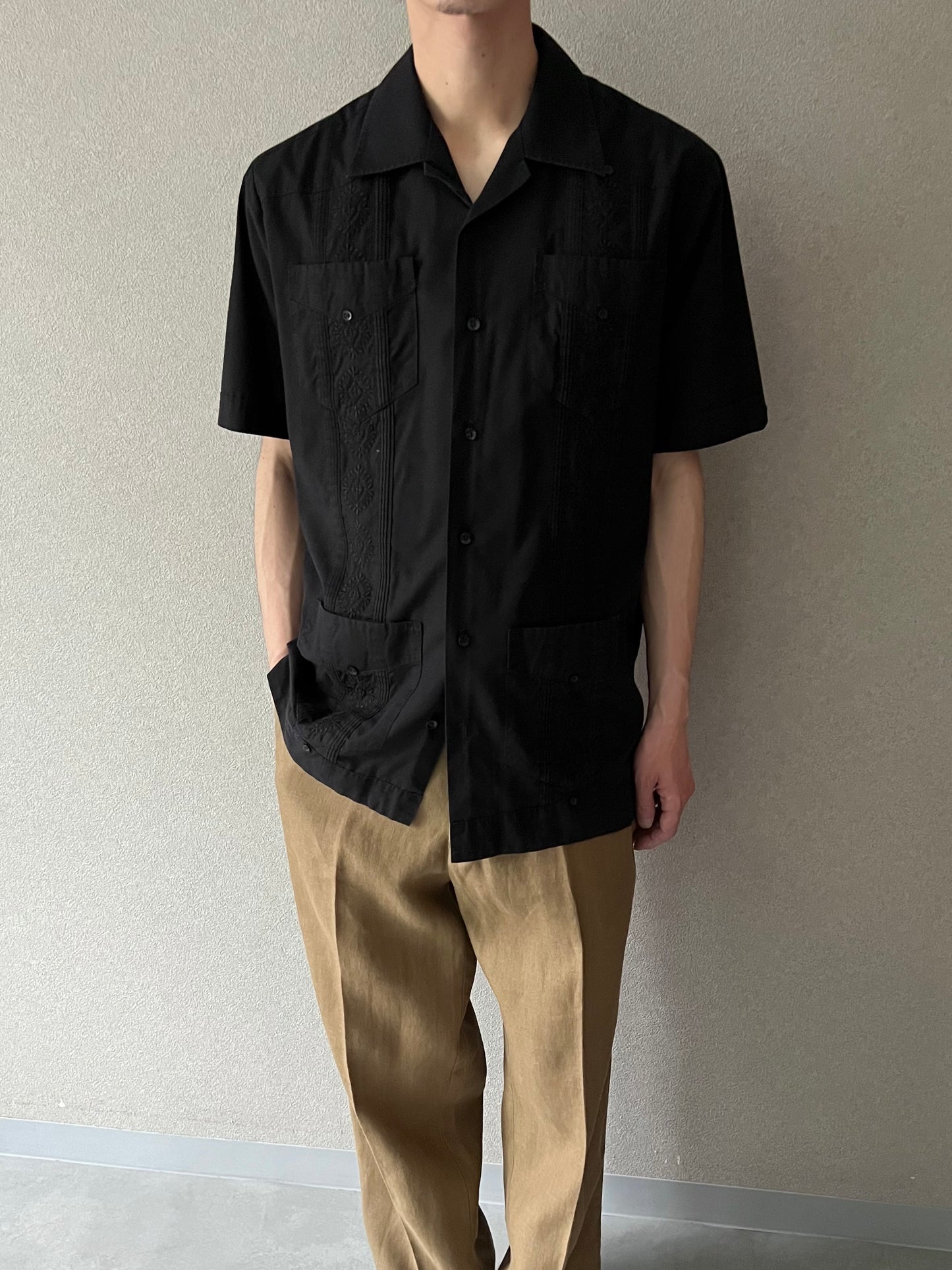 00's The Havanera Co. guayabera shirt