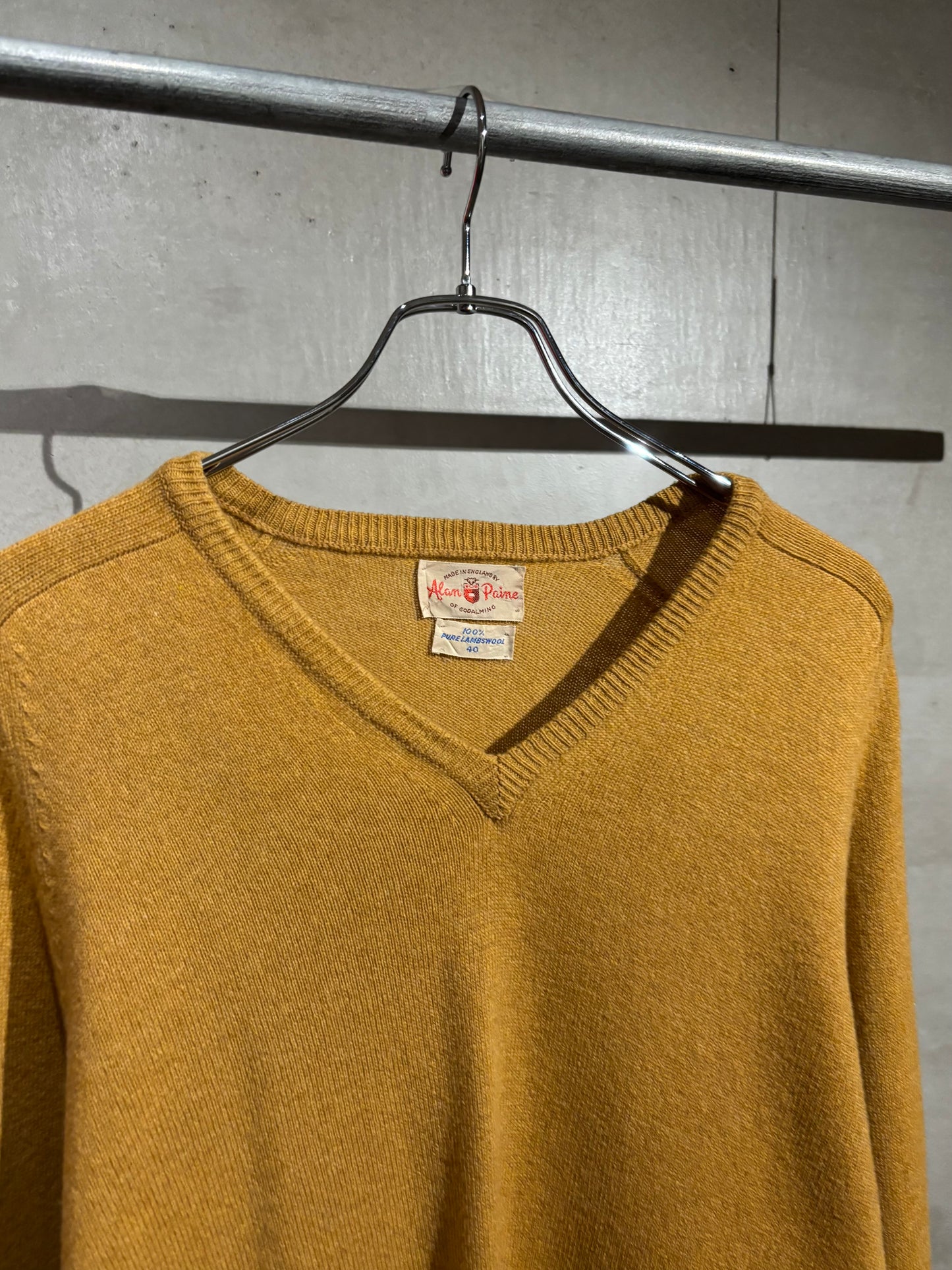 70's Alan Paine wool knit sweater “Made in ENGLAND”