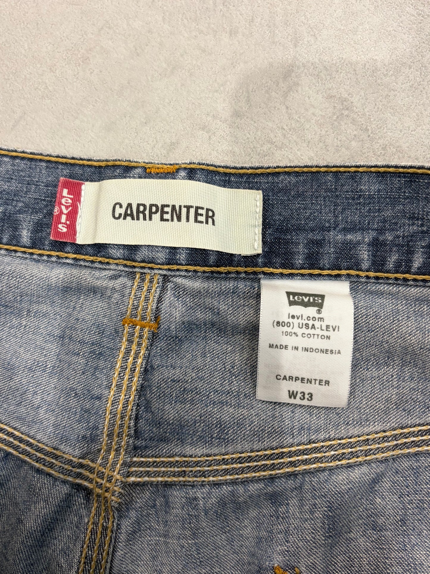 00's Levi's denim painter shorts