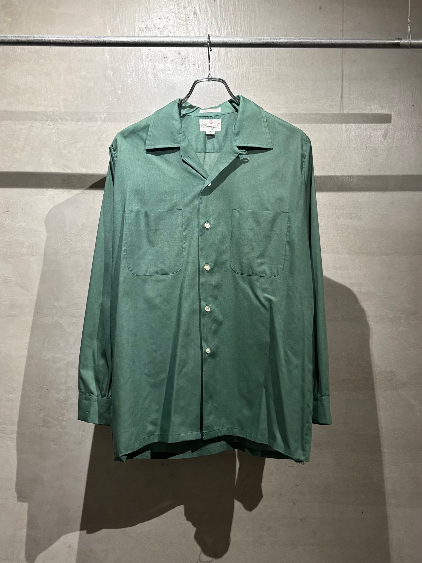 60's Donegal vintage open collar shirt