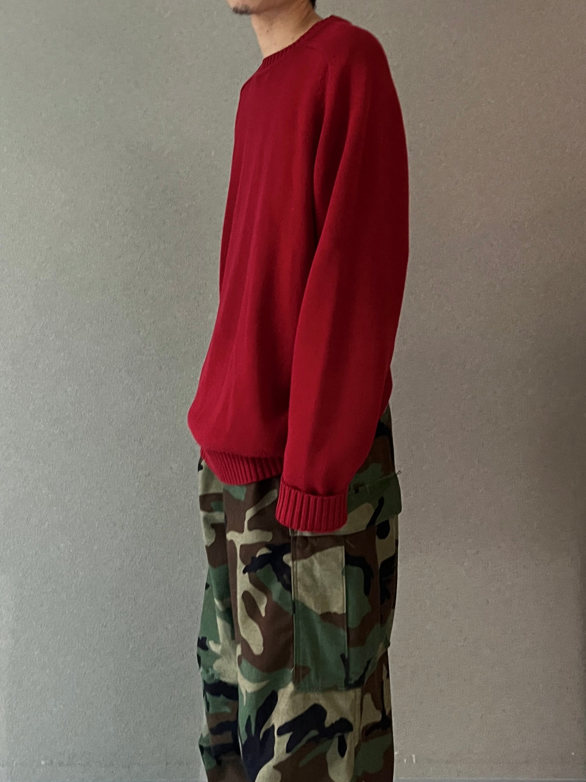 00's ST.JOHN'S BAY cotton knit sweater