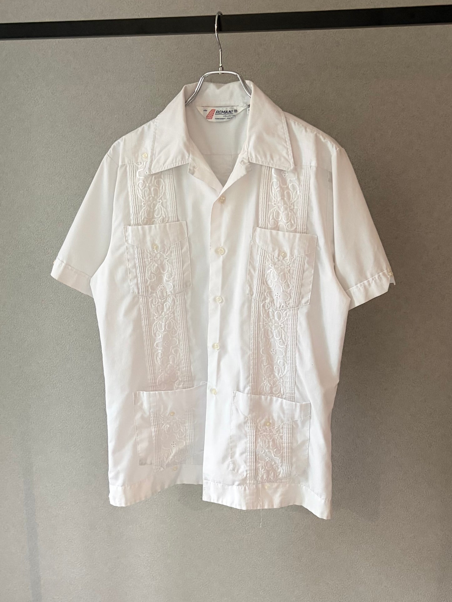 80's ROMANI S/S guayabera shirt