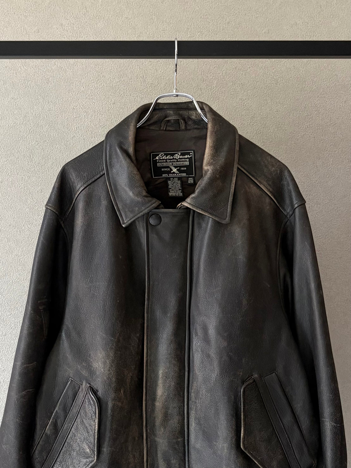 00's Eddie Bauer leather jacket
