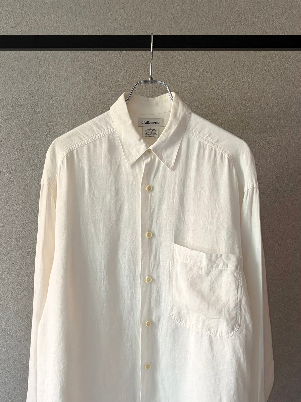 90's claiborne linen shirt