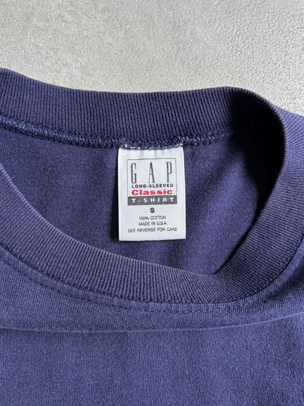 90's GAP L/S t-shirt “Made in USA”