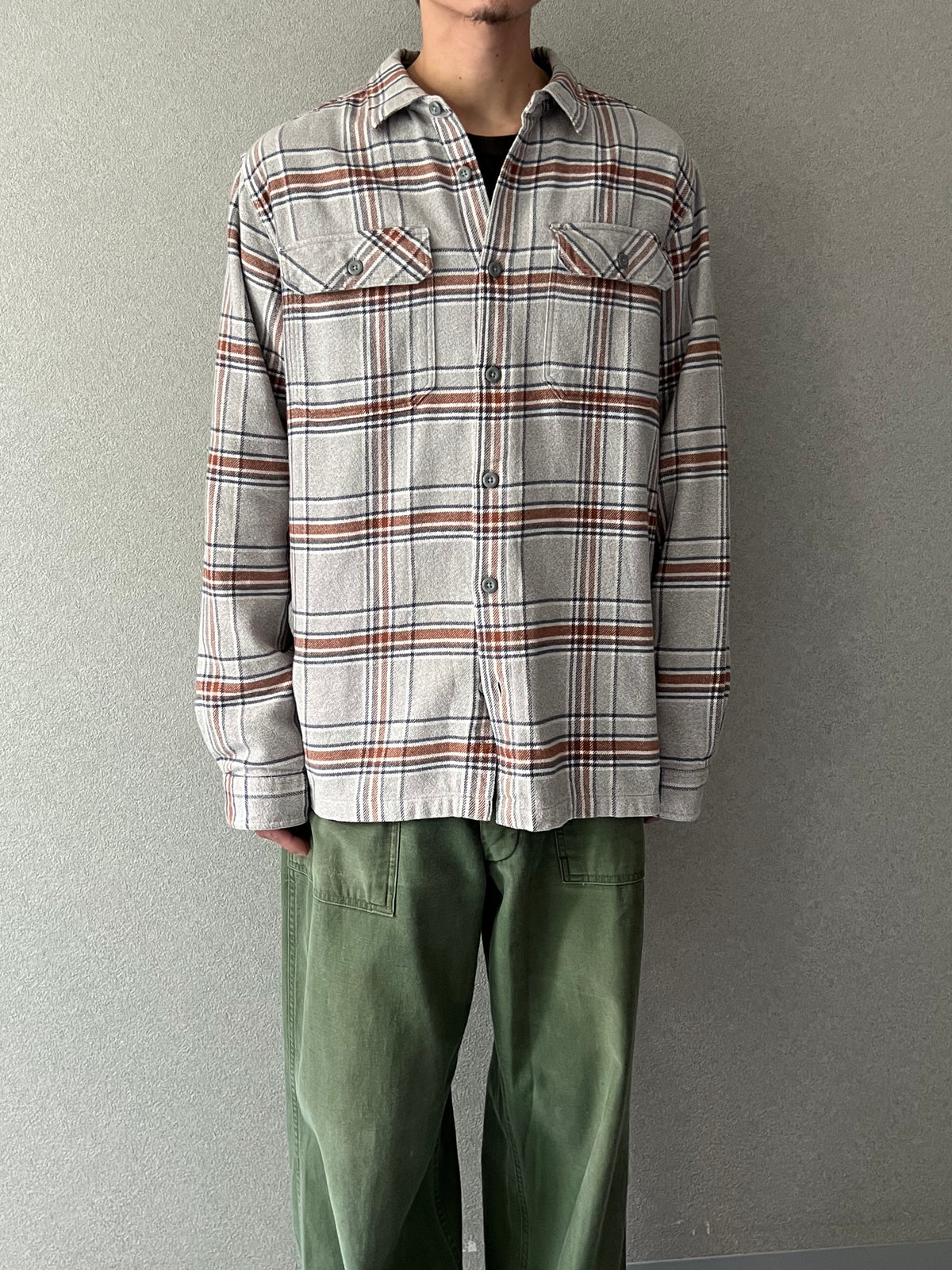 00's patagonia flannel shirt