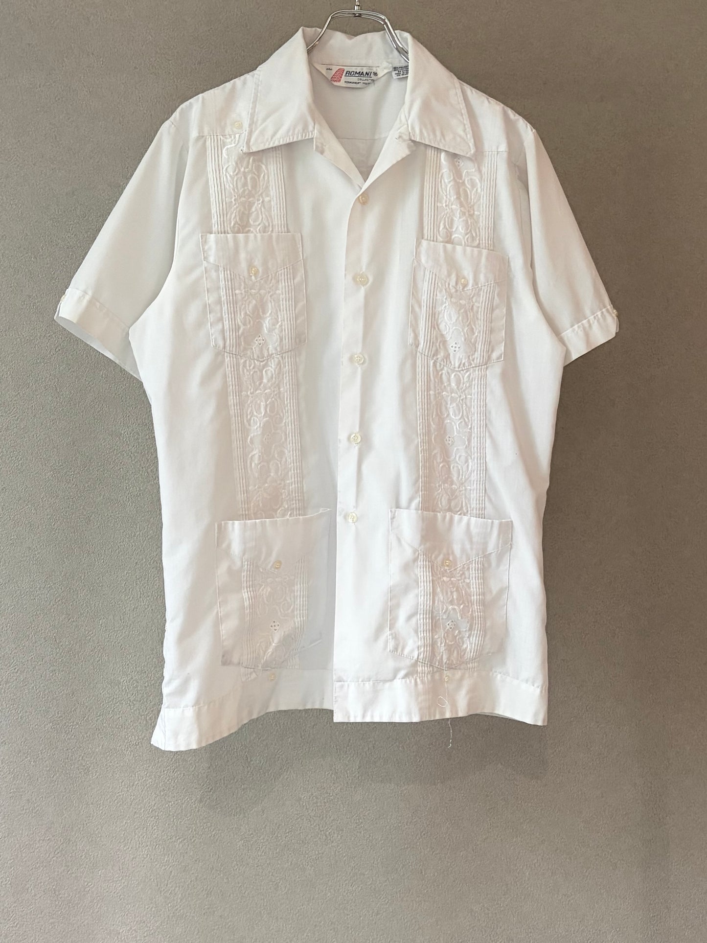 80's ROMANI S/S guayabera shirt