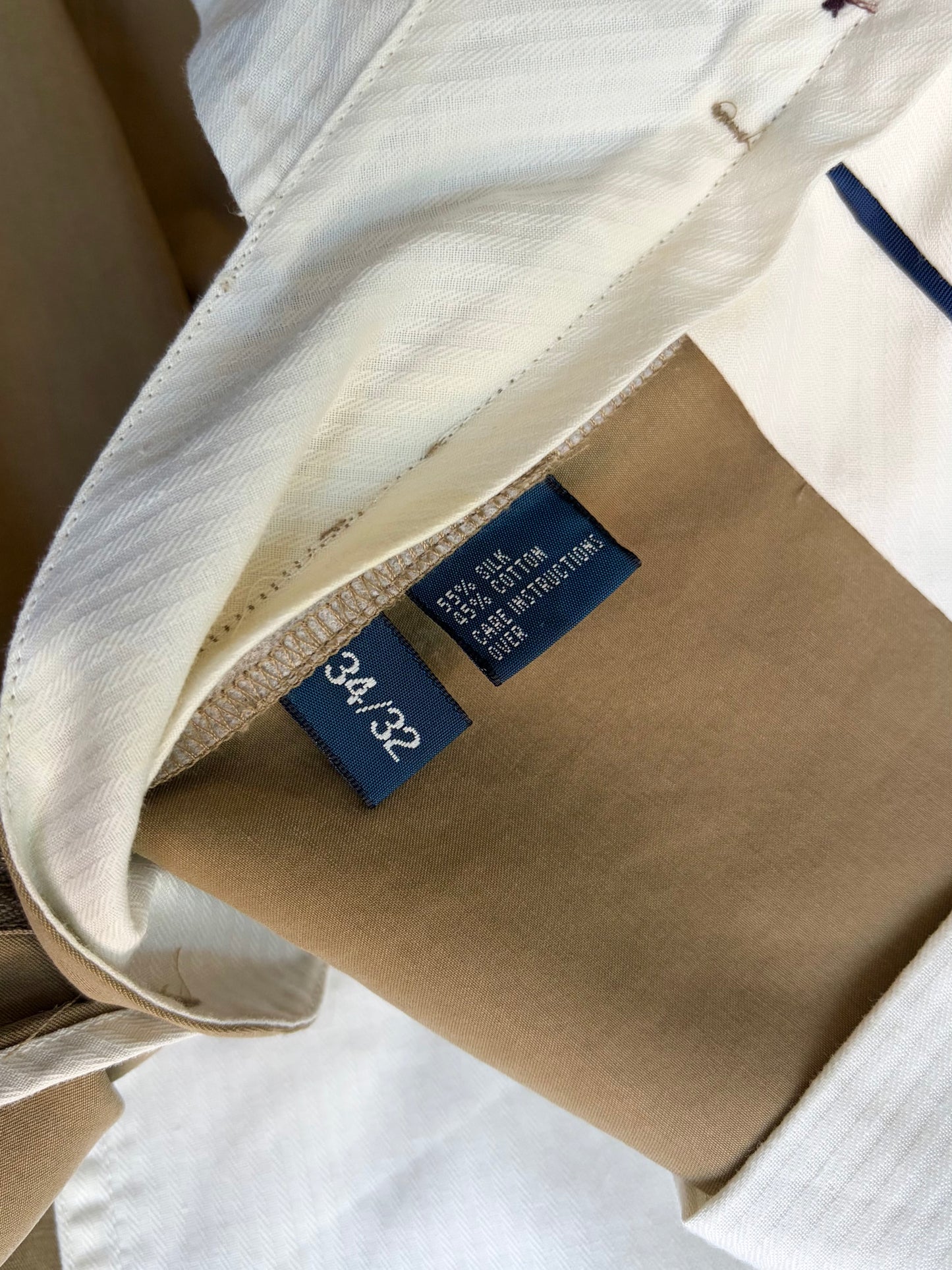 90's Polo Ralph Lauren silk × cotton slacks